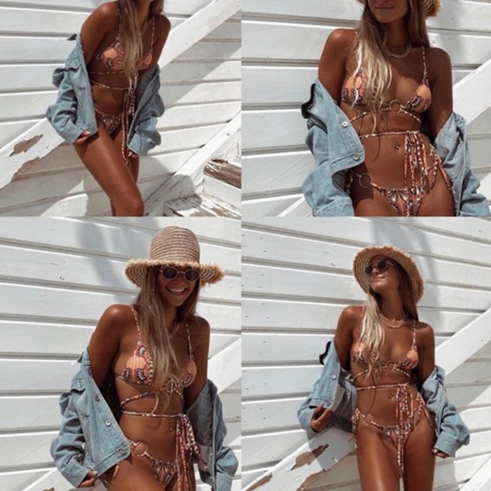 Aztec Print Bikini Set - Picture 3 of 4